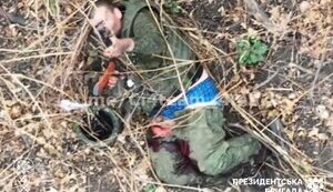 Оккупанту оторвало верхнюю половину тела после атаки наших бойцов