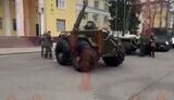 Russian demining robot runs over its operator