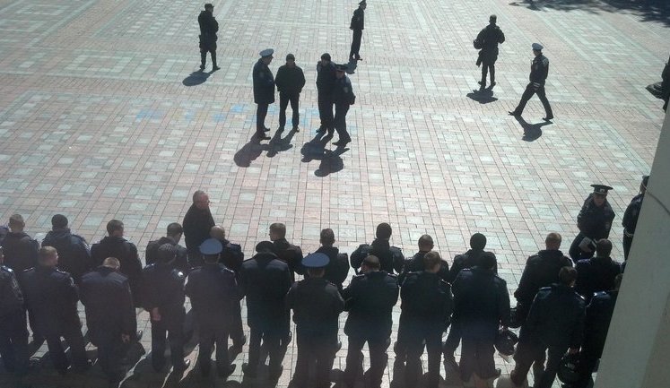 Rada building taken under enhanced security. PHOTO