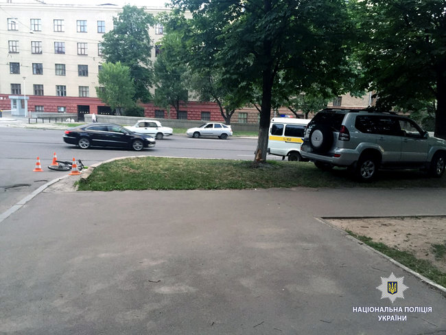 Велосипедист загинув під колесами Toyota в Харкові, - НПУ 01