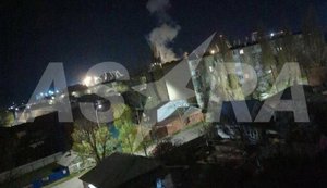 Drones attacked Krasnodar Krai in Russia: explosions were heard near port and smoke was observed. PHOTO
