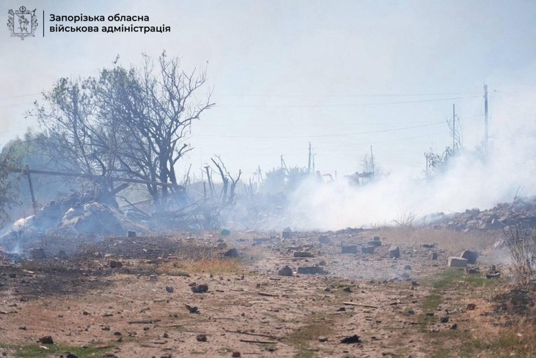 The enemy shelled a village in the Zaporizhzhia region