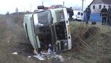 Автобус упал в кювет на Черкасщине: пострадавших госпитализировали. ФОТО