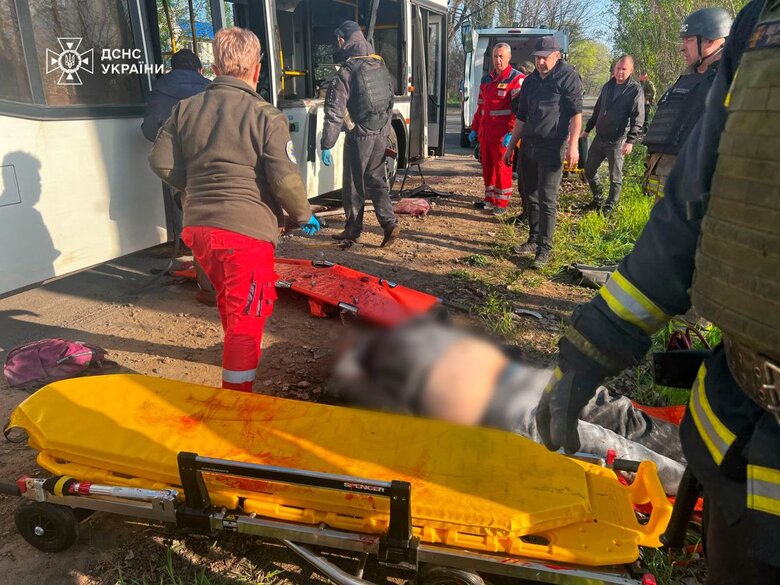 наслідки атаки на автобус у Марганці
