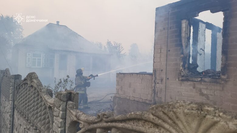 Лісова пожежа на Донеччині