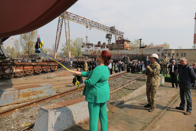 New middle-sized reconnaissance ship deployed by Ukraine’s Naval Forces in Kyiv 05