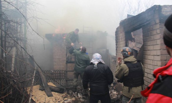 Four fires reported as militants shelled Avdiivka, - ATO press center 02