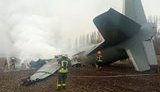 Военный самолет ВСУ с 14 людьми на борту упал в Киевской области. Число погибших уточняется, - ГСЧС. ФОТО
