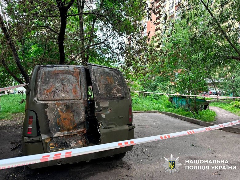 Затримали підпалювача авто військового у Києві