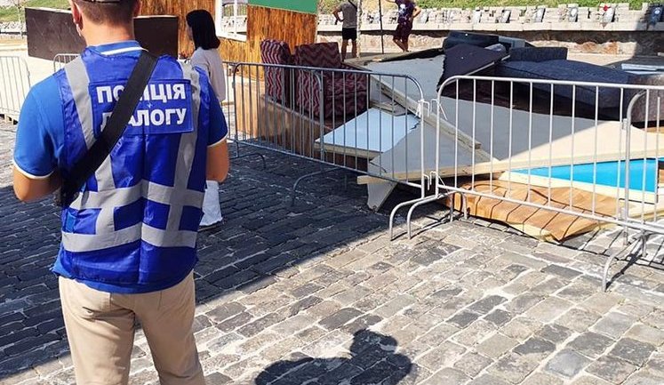 Правоохранители устанавливают все обстоятельства инцидента на Алее Небесной Сотни, - полиция Киева. ВИДЕО+ФОТО