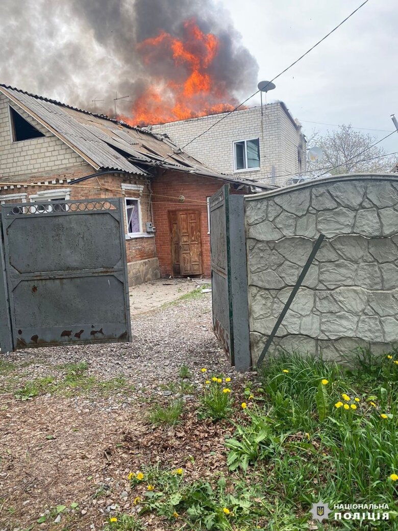 Наслідки обстрілу Дергачів на Харківщині