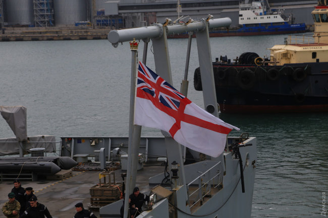 British reconnaissance ship Echo H87 enters Odesa port 06
