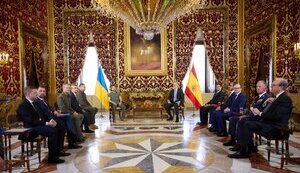Володимир Зеленський на зустрічі з королем Іспанії Феліпе VI