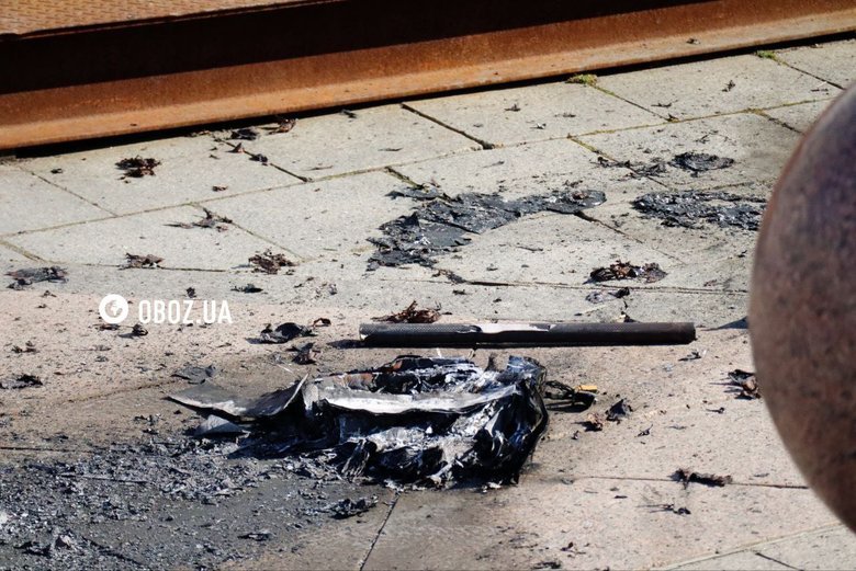 Debris from a Russian UAV fell on Independence Square