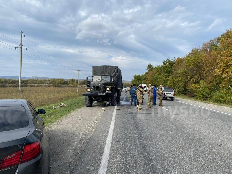 У Чечні розстріляли Урал зі співробітниками Росгвардії