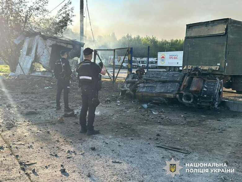 Kyiv after the shelling on 17 June