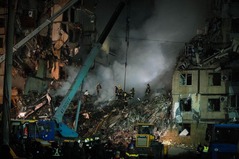 As result of shelling of house in Dnipro, 17 people have already died, search and rescue operations are ongoing, - SES 05