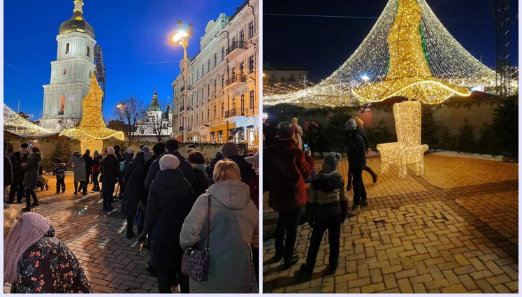 Знятий із головної ялинки країни капелюх повернули на Софійську площу в Києві, під ним можна загадати бажання, - КМДА