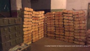 KAMAZ with Russian serviceman and ammo detained at Berezove checkpoint. PHOTOS