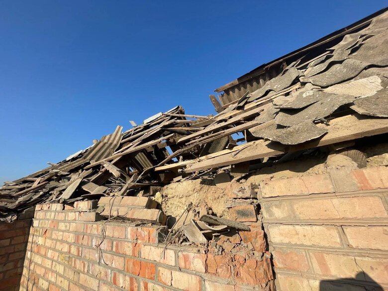 Shelling of Nikopol district on February 13