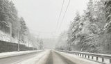 В оккупированном Крыму выпал снег. ФОТОрепортаж