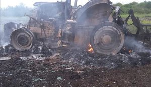 На Луганщині трактор підірвався на невстановленому вибуховому пристрої, 2 особи госпіталізовано. ФОТО