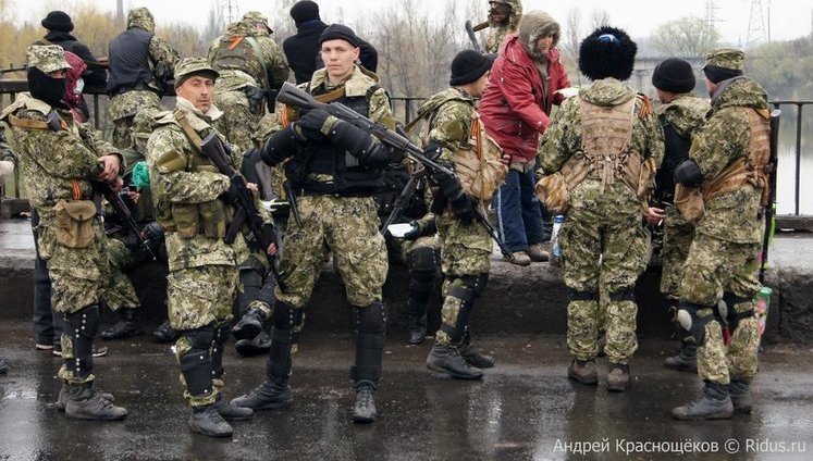 Russian forces acting in the Donbas region. PHOTO