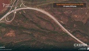 Kilometres-long traffic jam in front of Kerch Bridge. SATELLITE IMAGES