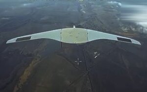 A drone attacks a Russian UAV