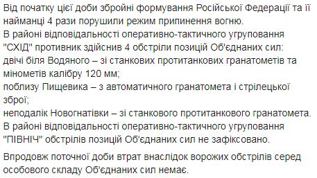 Враг за минувшие сутки 8 раз атаковал позиции ОС: потерь нет 02