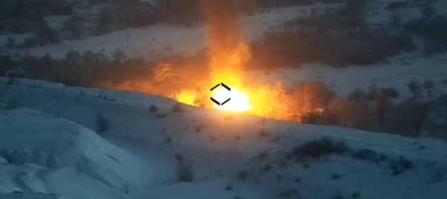 Ukraine military destroy enemy’s ZU-23-2 anti-aircraft gun placed on AMPV, - JFO center 01