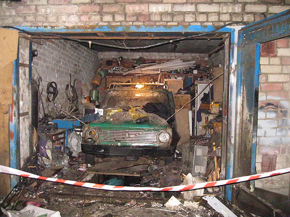 взрыв гараж