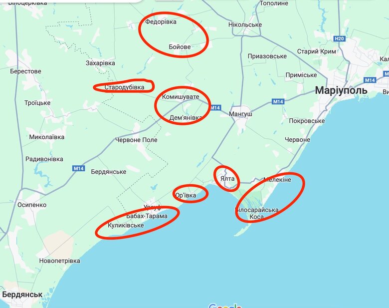 Ruscists have deployed additional 10,000 troops in Mariupol direction, - Andriushchenko 02