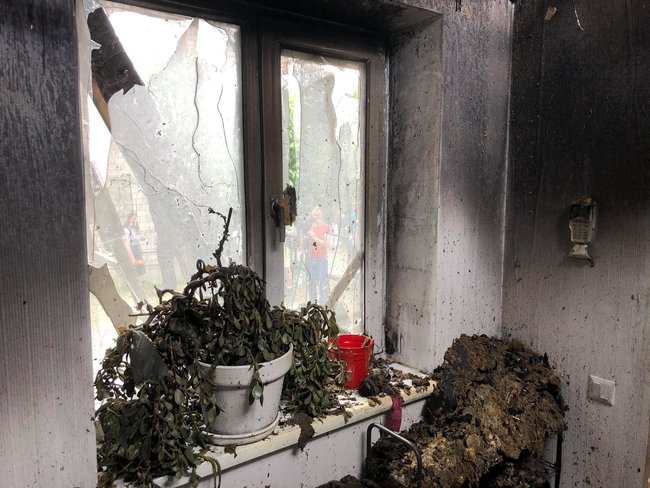 Последствия пожара в доме главы ЦПК Шабунина 04