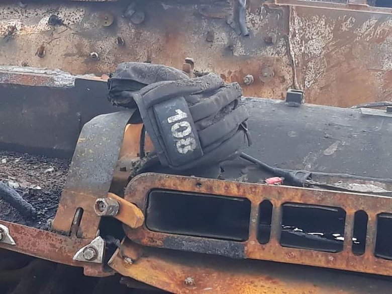 Залишки колони 90-ї танкової дивізії окупантів, яку ЗСУ знищили на Чернігівщині 05