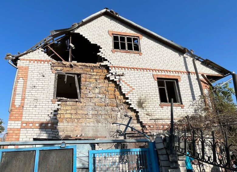 За сутки враг 4 раза обстрелял Никополь 01