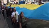 Найбільший прапор України пронесли центром Києва. ВІДЕО+ФОТОрепортаж