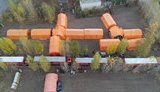 Спасатели разворачивают мобильный госпиталь ГСЧС для больных COVID-19 в Каховке. ФОТОрепортаж