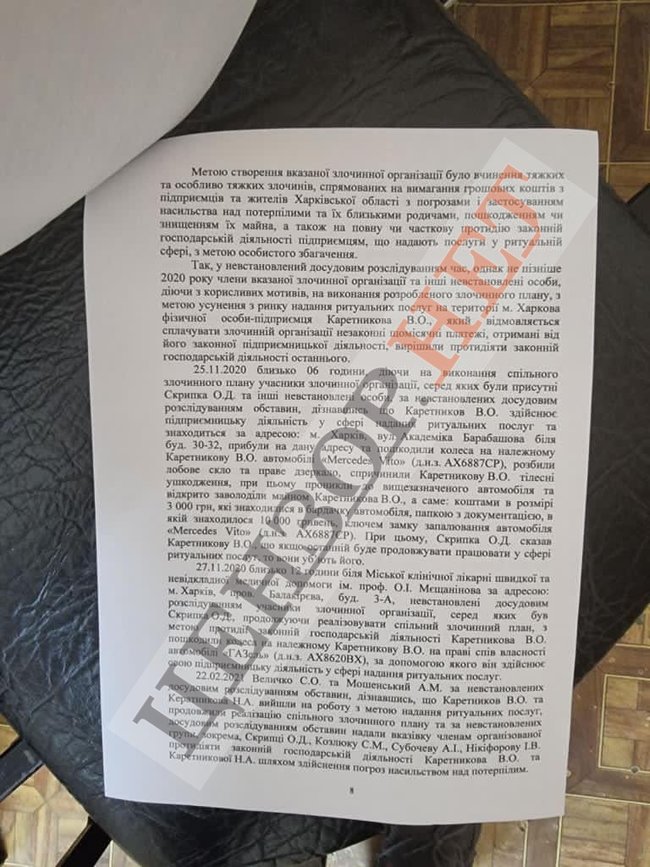 Подозрения активистам Нацкорпуса 20