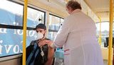 Вакцинальный трамвай начал работу в Одессе, – горсовет. ФОТОрепортаж