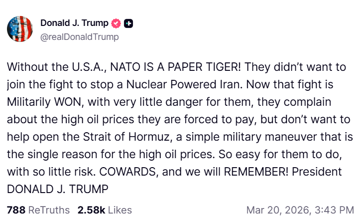 Трамп назвав НАТО боягузами: в чому причина?