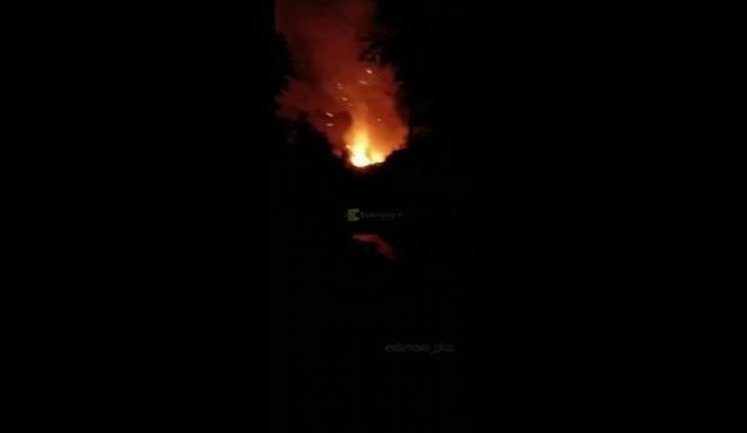 Пожежа та вибухи на складі боєприпасів армії РФ на окупованій частині Донеччини: "БК въ#бали! Я #бал такой салют! Зарево такое! Сейчас опять въ#бет!!! ". ВIДЕО