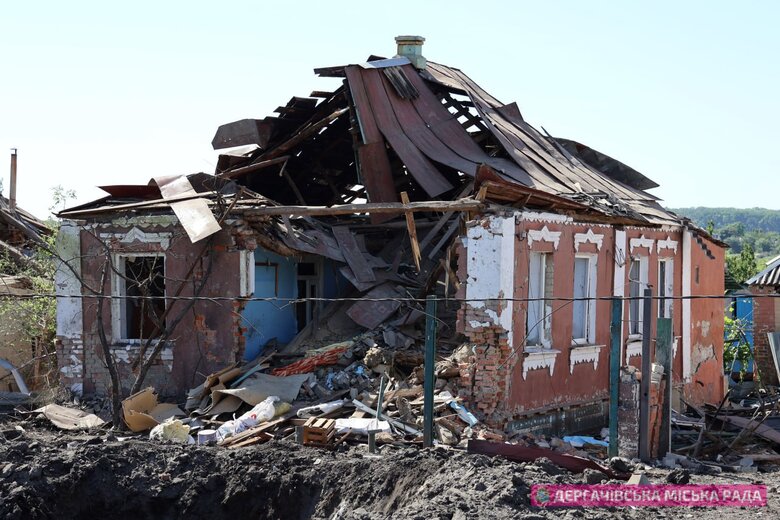 Наслідки удару по Руській Лозовій на Харківщині