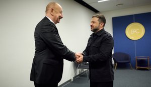 Володимир Зеленський зустрівся з Ільхамом Алієвим