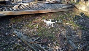 Ukraine's General Staff says UAV found at ammo dump near Ichnia. PHOTO