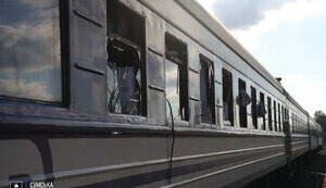 Два ворожі БпЛА атакували залізничний вокзал у Сумах. ФОТО