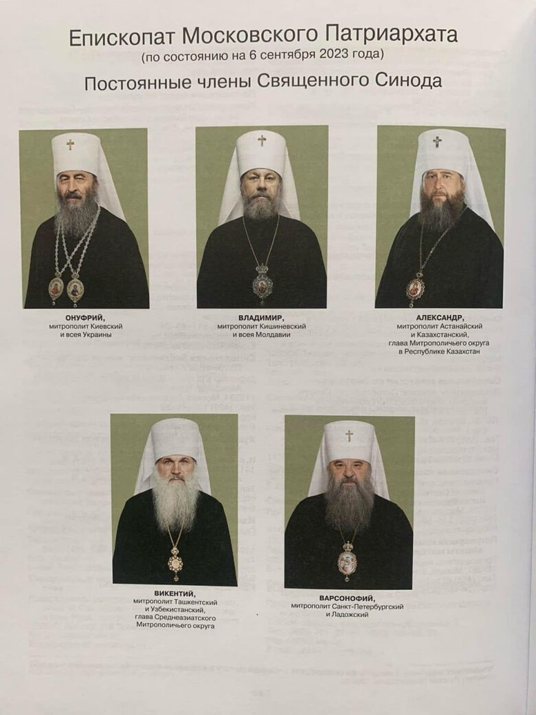 РПЦ випустила Патріарший календар з єпископами УПЦ МП 03