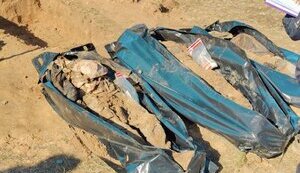 New burial of three civilians killed by Russians was discovered in Borodianka, Kyiv region. PHOTOS