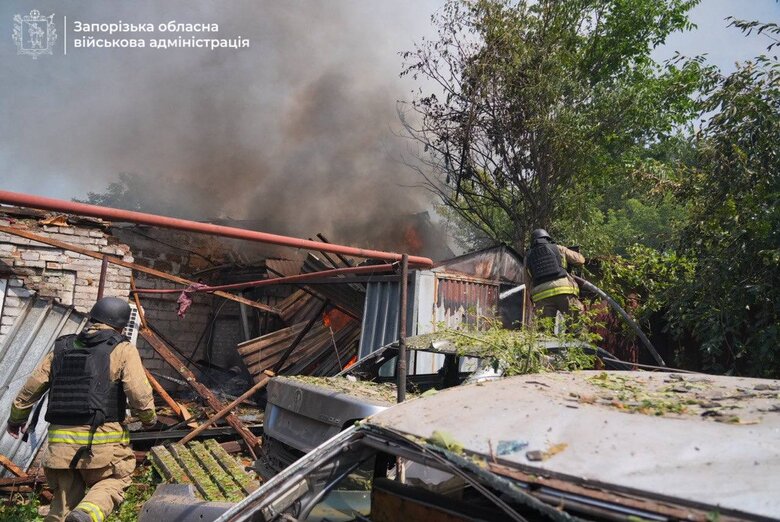 Запоріжжя після обстрілу