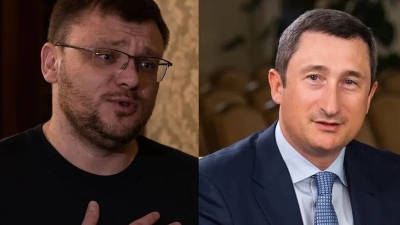 Голова НАБУ Семен Кривонос, голова Нафтогаз України Олексій Чернишов